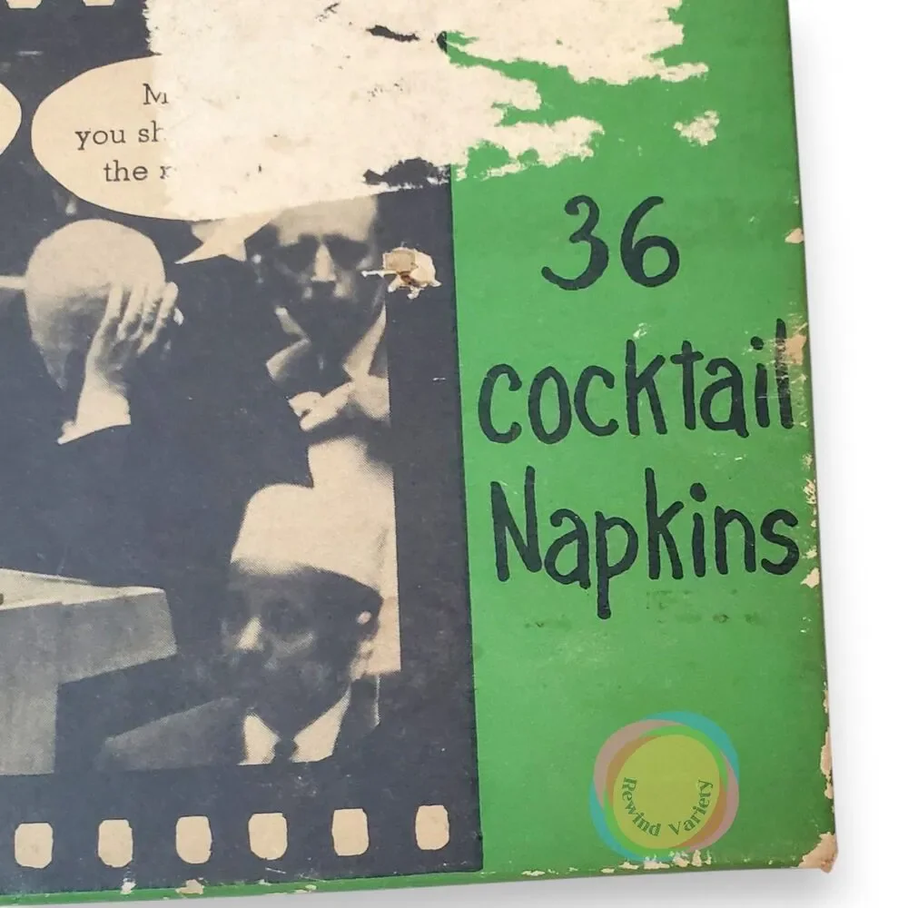 Vintage 1962 Gerald Gardner Satire Napkins Boxed